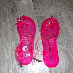 Betsey Johson Jelly Flower Toe Sandels